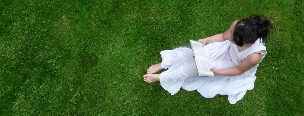 Reading on Grass Slide