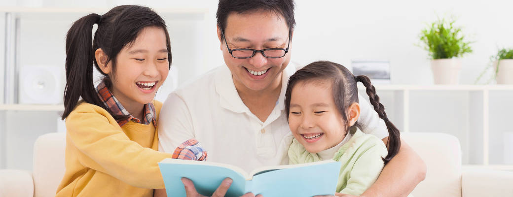 Family Reading Slide